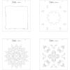 Sizzix Layered Reusable Stencils for Crafts 4PK Mosaic Flowers by Jessica Scott | 664919 | Chapter 4 2022