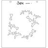 Sizzix Layered Stencils – Strawberry Wreath