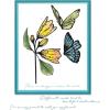 Sizzix A5 Clear Stamps Set w/Stencil – Cosmopolitan, Farfallina by Stacey Park