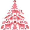 Sizzix Layered Clear Craft Card Making 3PK Folk Tree by Olivia Rose | 664934 | Chapter 4 2022 Stamps