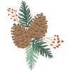 Sizzix Layered Clear Craft Stamps for Card Making 8PK Pine Branches by Lisa Jones | 664936 | Chapter 4 2022