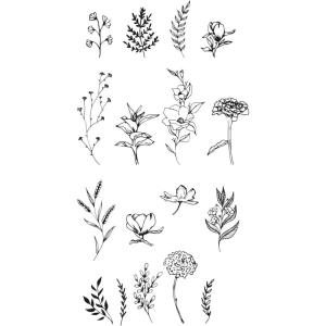 Sizzix Clear Stamps Set – Garden Botanicals by Lisa Jones