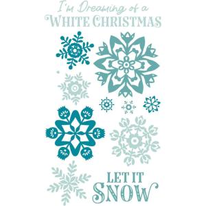 Sizzix Clear Stamps Set White Christmas by Catherine Pooler