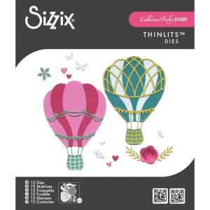 Sizzix Thinlits Die Set 15PK – Floating Fancy by Catherine Pooler