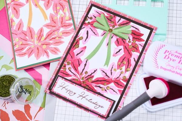 image:imageSizzix A6 Stencil 4PK A Wreath in Time by Stacey Park