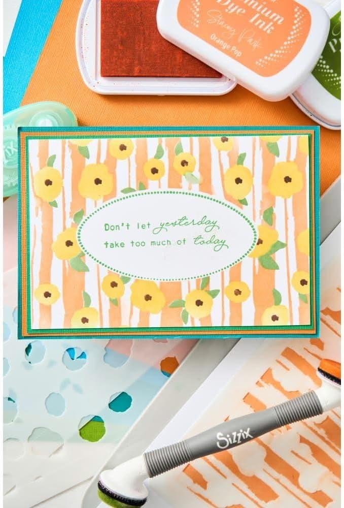 image:imageSizzix Serene Sophisticate 2 Stencil 4PK by Stacey Park