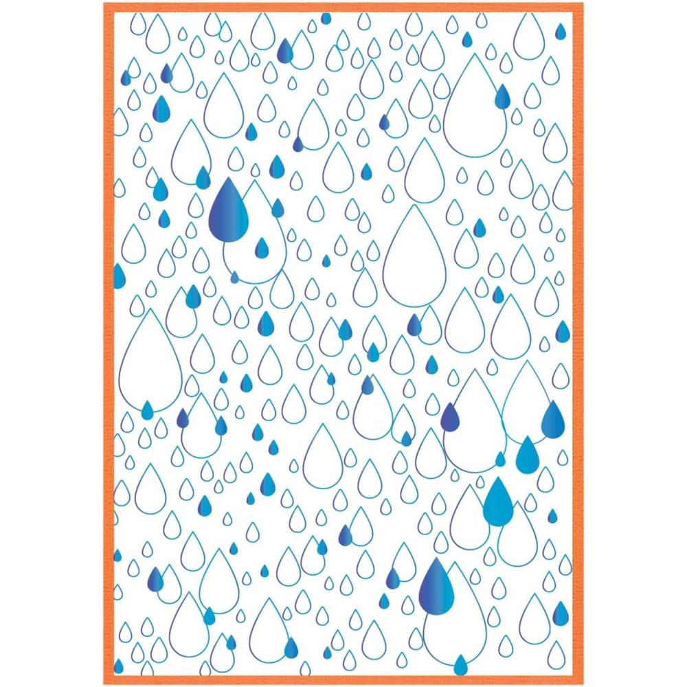 image:imageDrip Drip Drop Stamp Set by Stacey Park with Sizzix A6 Stencil