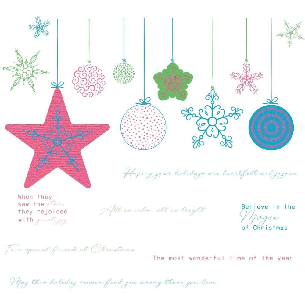 image:imageSizzix A5 Clear Stamp Set 25PK w1PK Framelits Creative Coordinations Holiday Bits amp Bobs by SP