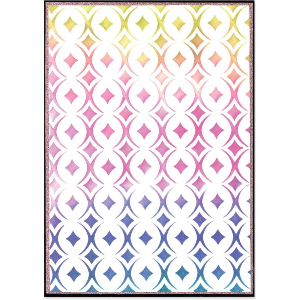 image:imageSizzix A5 Stencil Cosmopolitan Uptown Adornment by Stacey Park