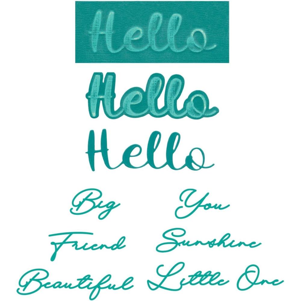 image:imageSizzix Die Set 10PK Take Twos Hello Sentiment by Stacey Park