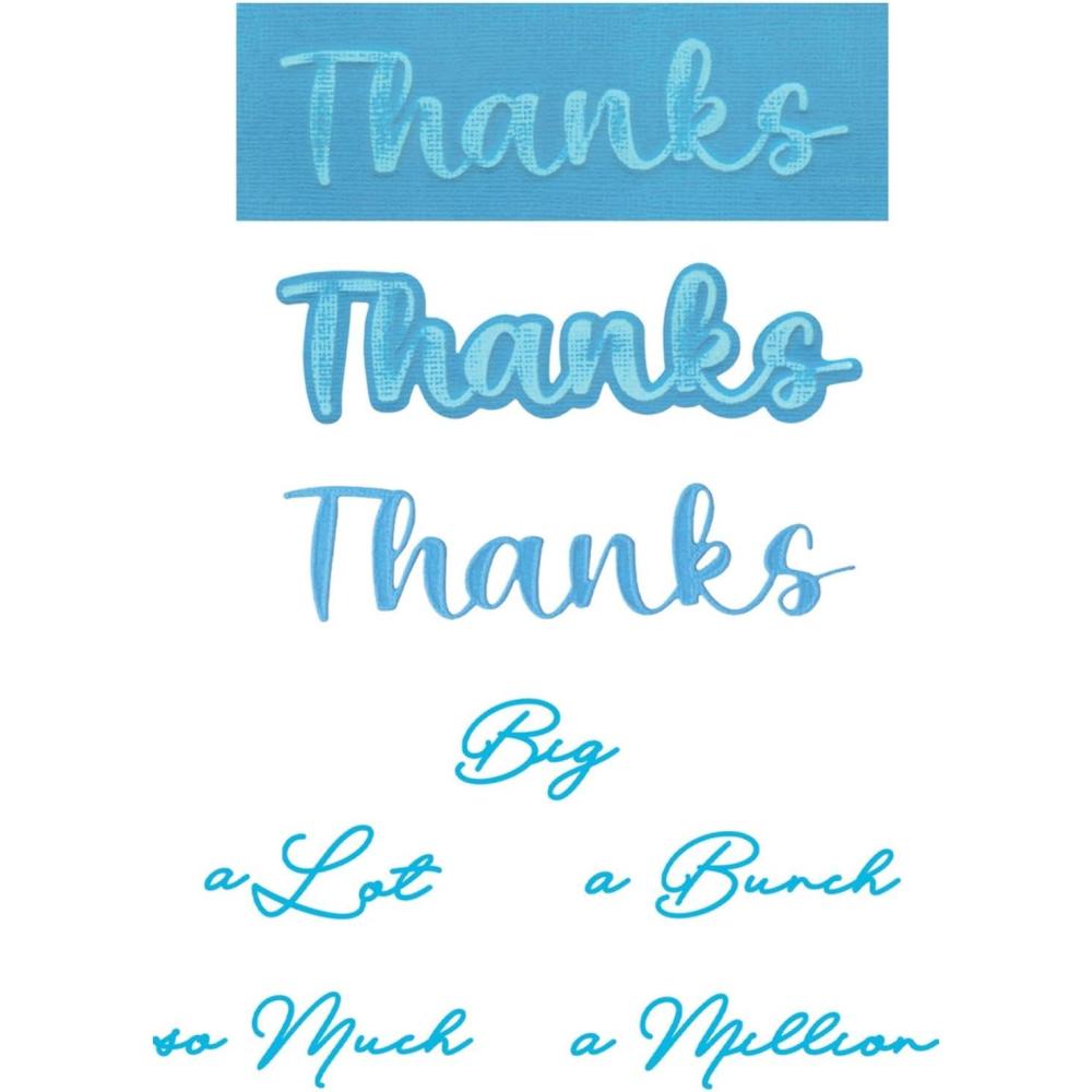 image:imageSizzix Die Set 8PK  Take Twos Thanks Sentiment by Stacey Park