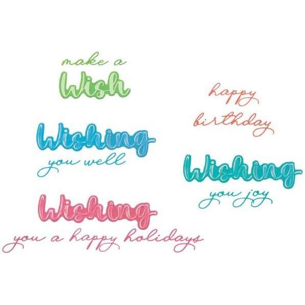 image:imageSizzix Thinlits Die Set 14PK Take Twos Wish Sentiment by Stacey Park