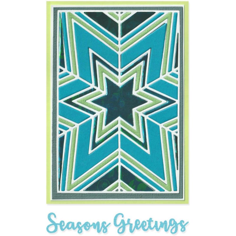image:imageSizzix Thinlits Die Set Cosmopolitan Christmas Star Bright by Stacey Park Multicolor One Size