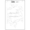 Sizzix A6 Stencil 4PK A Wreath in Time by Stacey Park