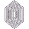 Sizzix Framelits Die Set 10PK Fanciful Reversed,Belinda Stitched Hexagons by SP
