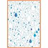 Drip, Drip, Drop Stamp Set by Stacey Park with Sizzix A6 Stencil