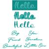 Sizzix Die Set 10PK – Take Twos, Hello Sentiment by Stacey Park
