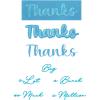 Sizzix Die Set 8PK – Take Twos, Thanks Sentiment by Stacey Park