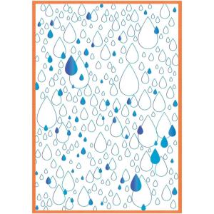 Drip, Drip, Drop Stamp Set by Stacey Park with Sizzix A6 Stencil
