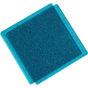 Sizzix Accessory Cutting Pads, 1 Pair (Teal w/Glitter)