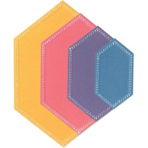 Sizzix Framelits Die Set – Stitched Hexagons by Stacey Park