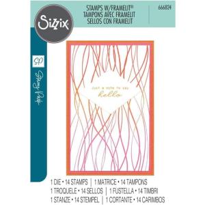 Sizzix Live Wire Stamps 14PK w/Framelits Die – Creative Coordinations by Stacey Park