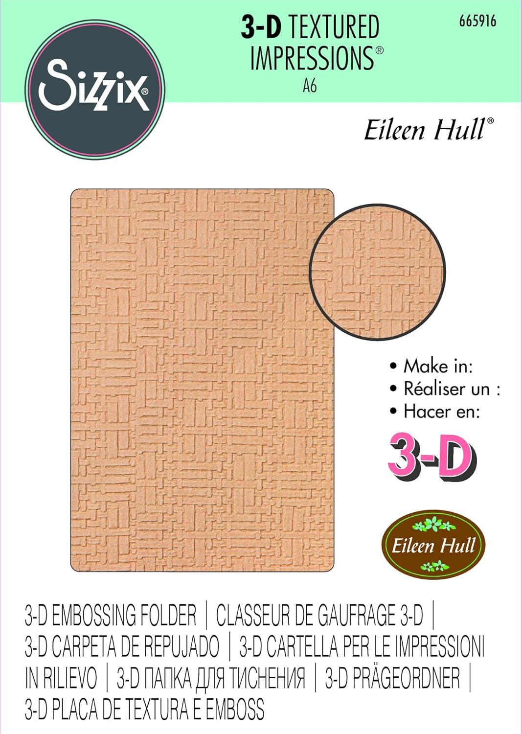 image:imageSizzx 3D Textured Impressions Embossing Folder Woven Leather by Eileen Hull 665916 Chapter 3 2022