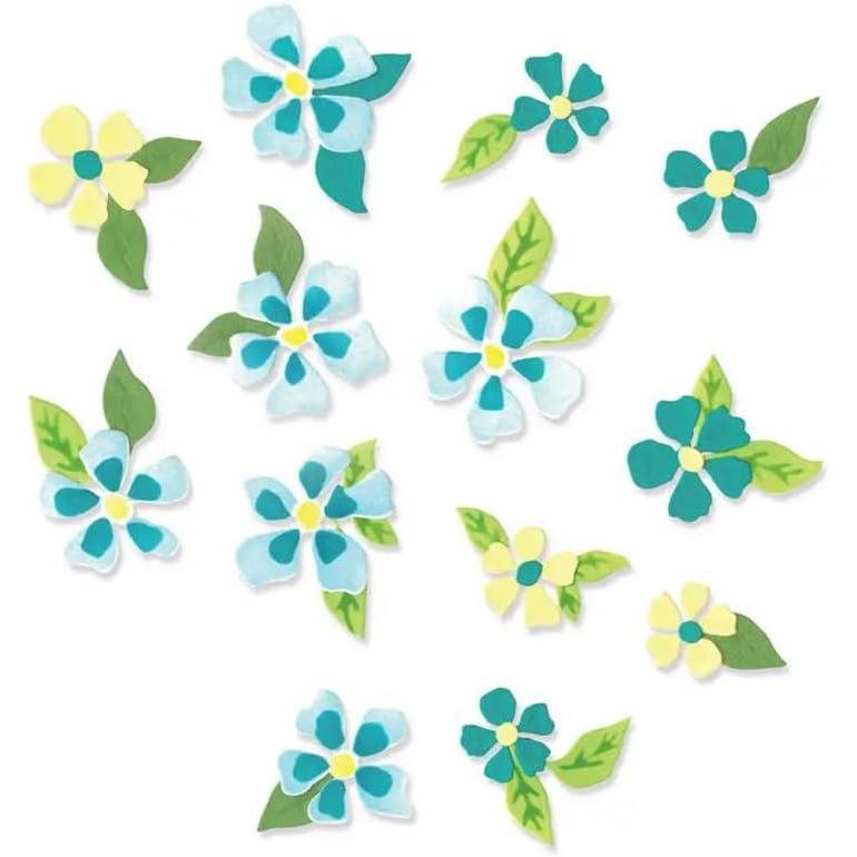 image:imageEileen Hulls 10Pack Painterly Blooms amp Background Die Set by Sizzix