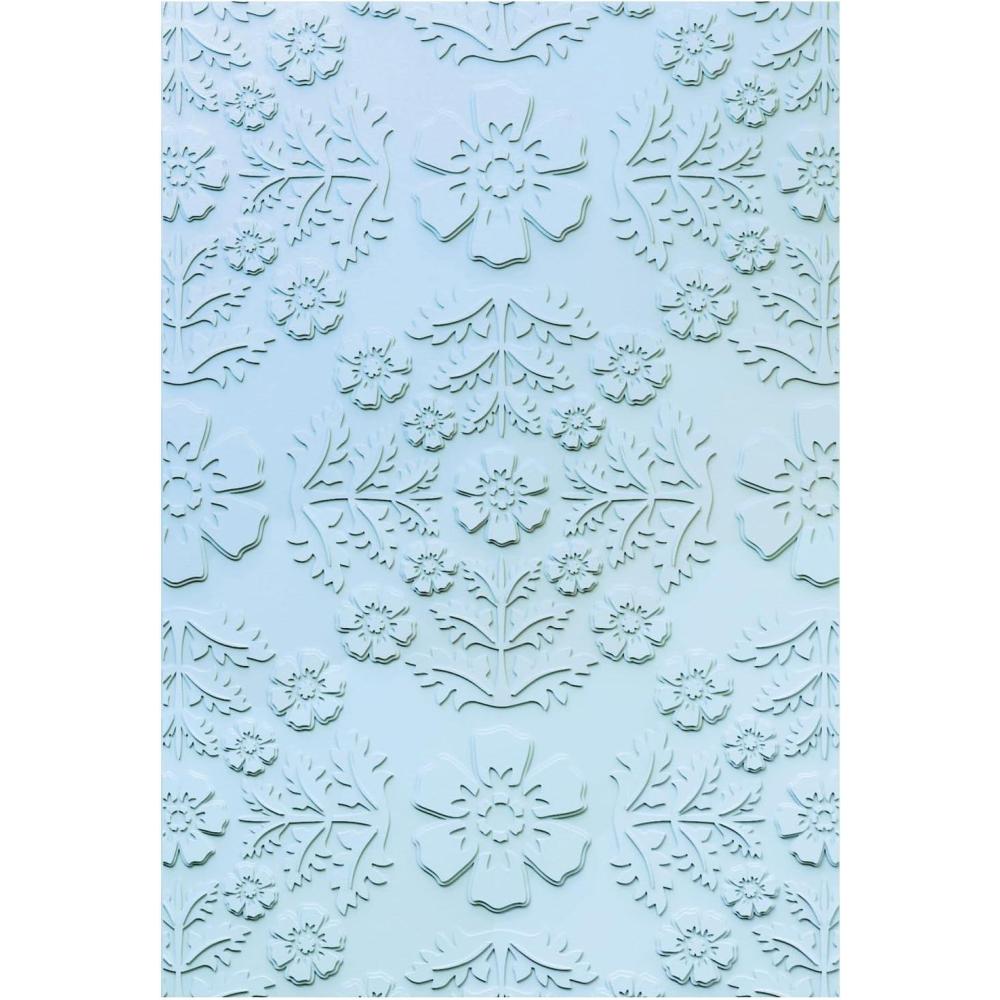 image:imageSizzix ML Textured Impressions Embossing Folder Floral Damask by Eileen Hull