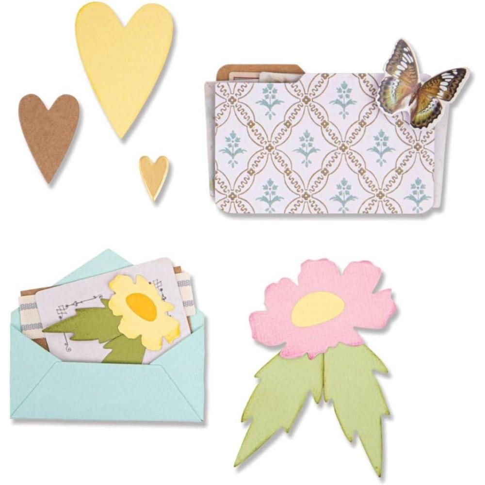 image:imageSizzix Thinlits Dies by Eileen Hull 11PkgEnvelope Folder amp Flowers