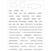 Sizzix A5 Clear Stamps Set 61PK Fan Favorites by Eileen Hull