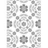 Sizzix ML Textured Impressions Embossing Folder Floral Damask by Eileen Hull