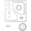 Sizzix Thinlits Die 664883 Folio Page Pocket & Flowers by Eileen Hull 12 Pack, Multicolor