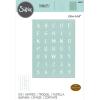Sizzix Thinlits Die By Eileen Hull-Tile Alphanumeric 666043