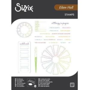 Sizzix A5 Clear Stamps Set 24PK – Swatch Cards by Eileen Hull