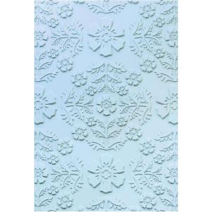 Sizzix ML Textured Impressions Embossing Folder Floral Damask by Eileen Hull