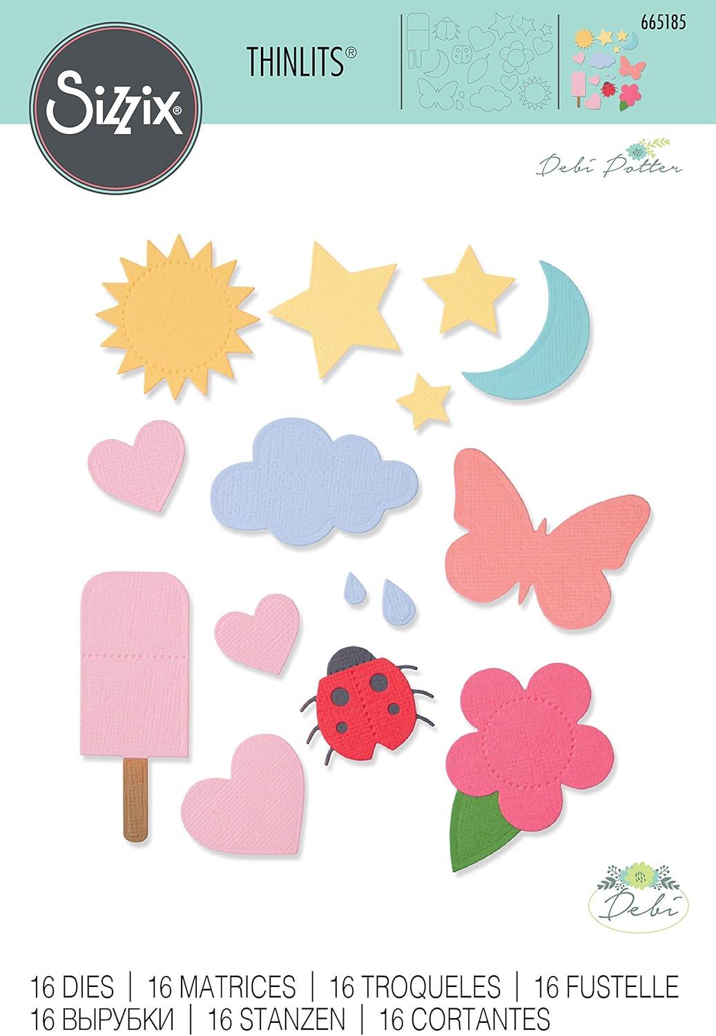 image:imageSizzix Thinlits Die Set 16PK Basic Shapes by Debi Potter 665185
