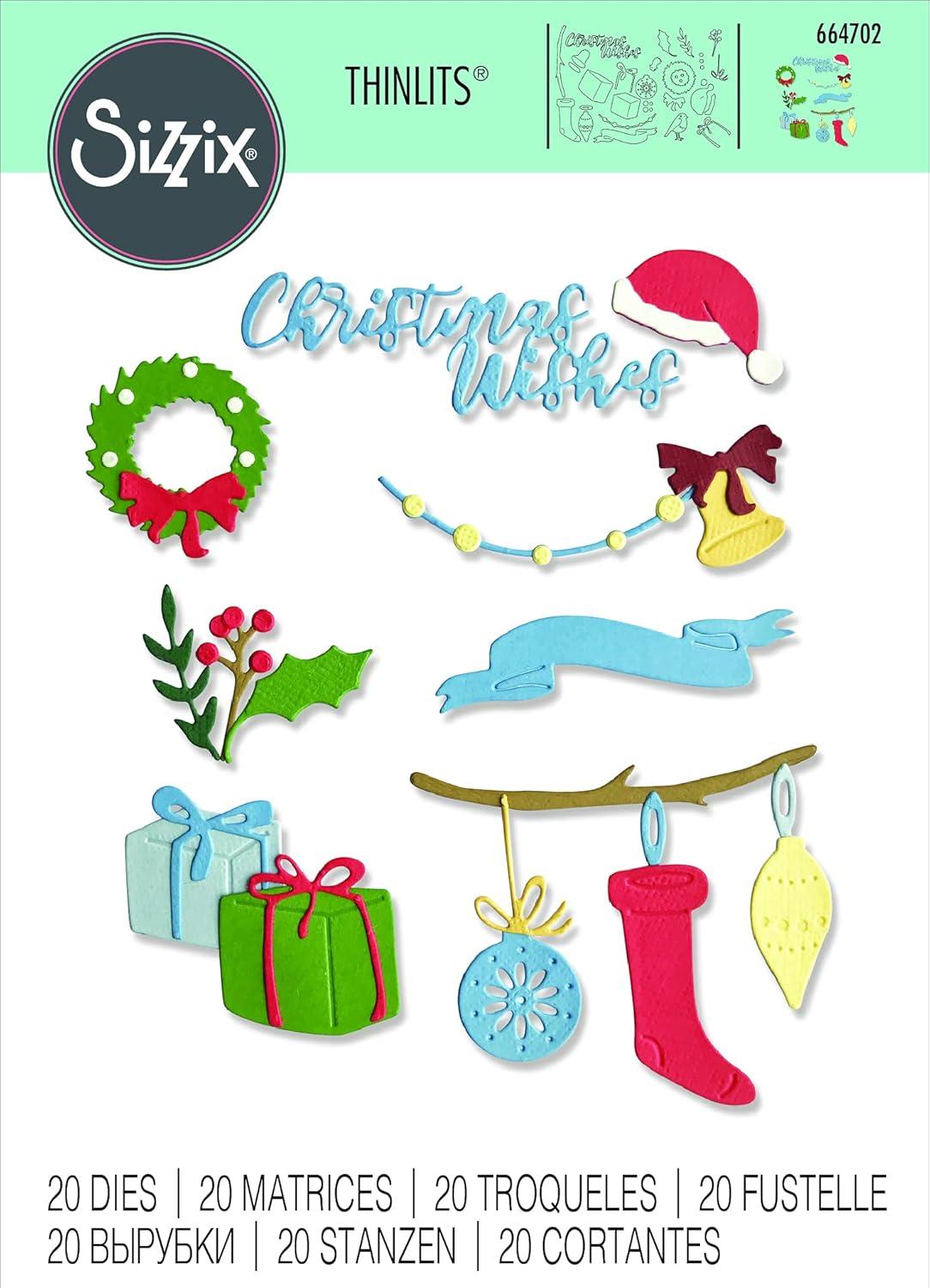 image:imageSizzix Thinlits Die Set 20PKChristmas Decorations 664702 One Size Multicolor
