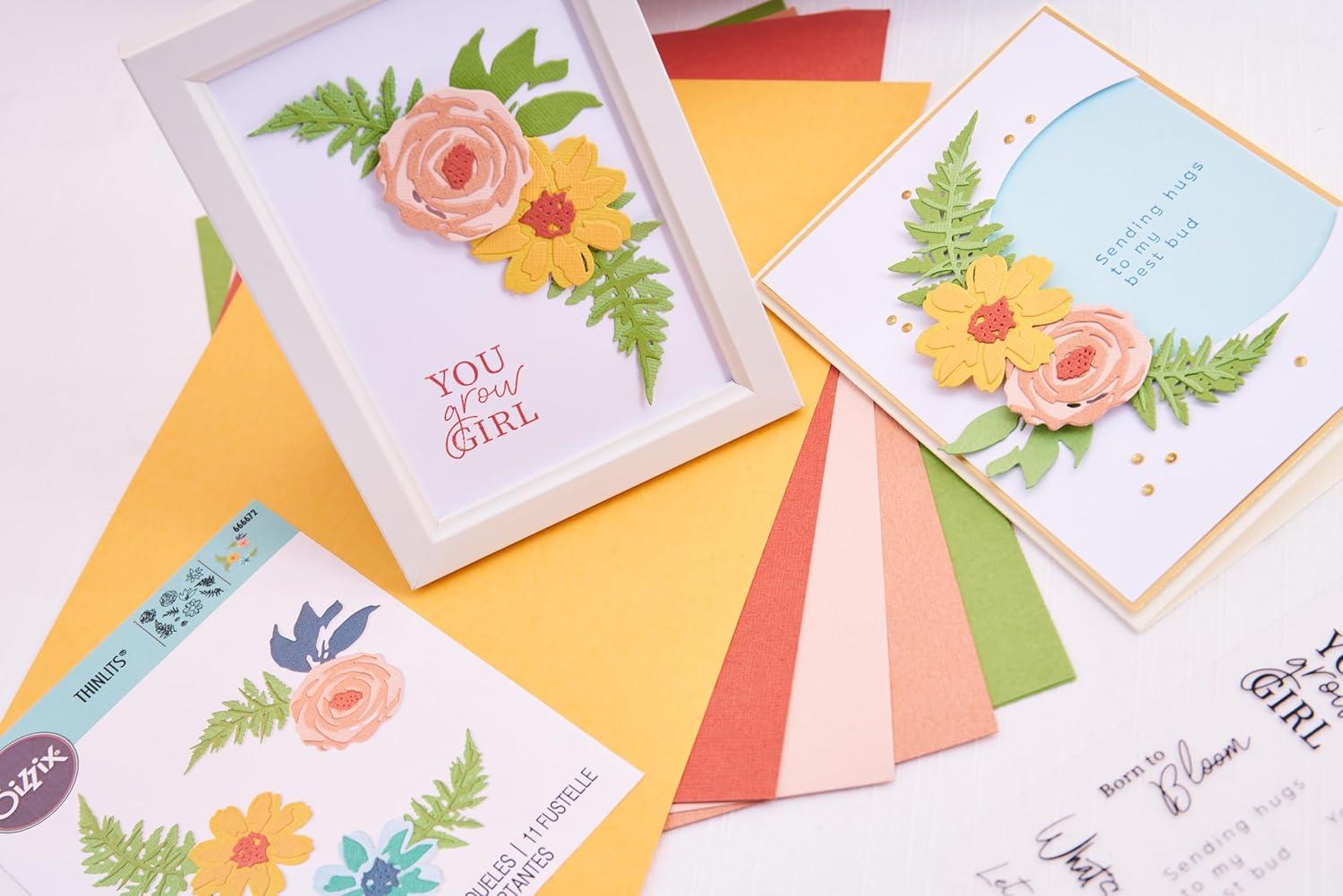 image:imageSizzix Thinlits Die Set Flowers amp Fern Multicolor One Size