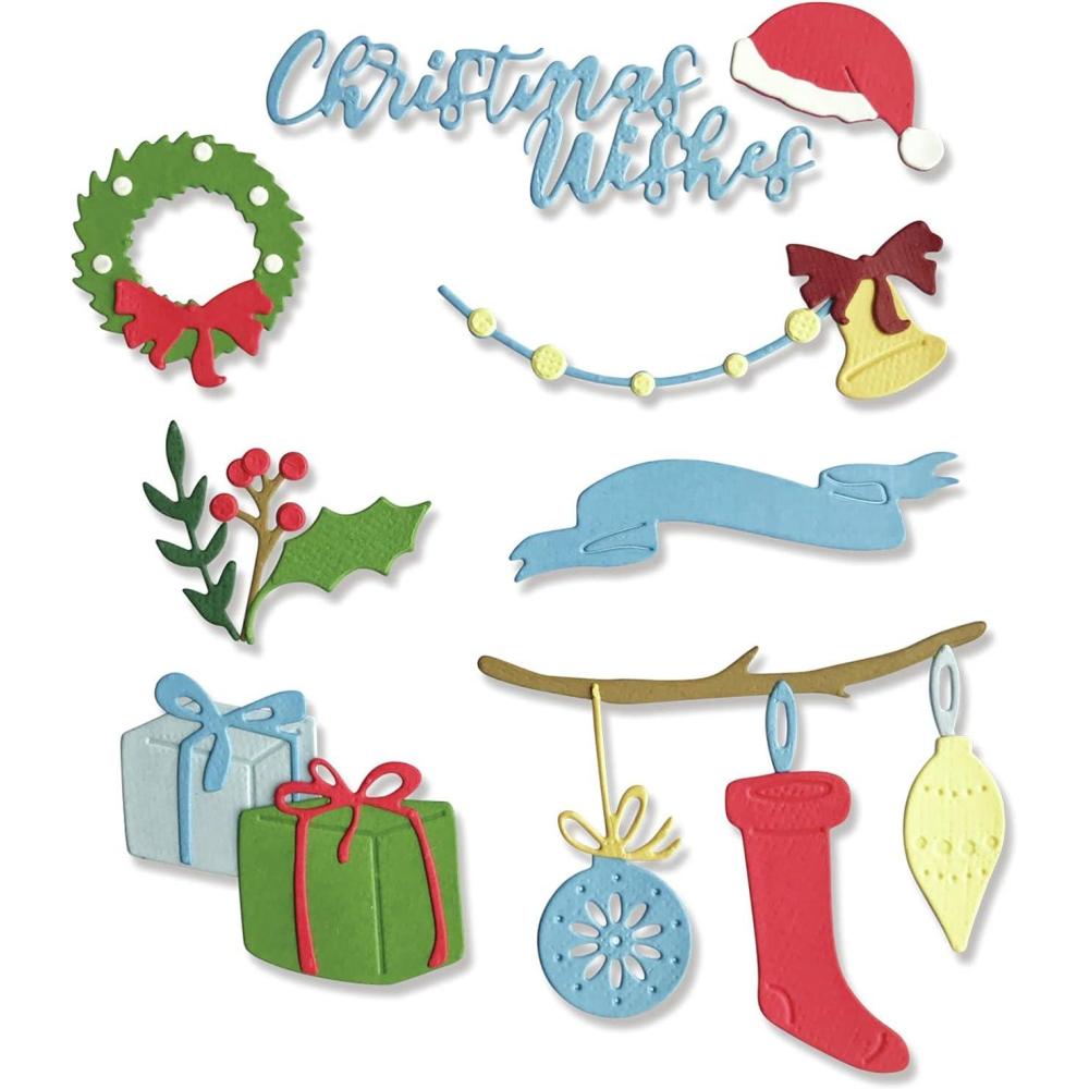 image:imageSizzix Thinlits Die Set 20PKChristmas Decorations 664702 One Size Multicolor