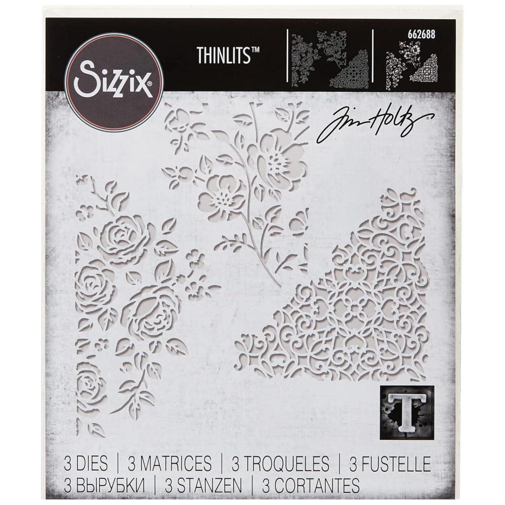 image:imageSizzix Thinlits Die Set 3PK  Mixed Media 953cm x 953 cm  73 cm x 889 cmModern  Classic  Compact