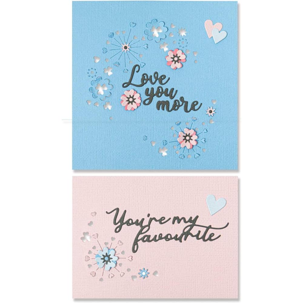 image:imageSizzix Thinlits Die Set 6PK CutPop Valentine by Olivia Rose  666016  Chapter 4 2022 Wafer Grey