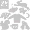 Sizzix, Christmas Elements, Thinlits Die Set , 10 Pack, Multiple Sizes, us:one(Winter Elements)
