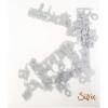 Sizzix SIZ660223 Tholtz Thinlits Die Celebration Words Scrpt Tholtz Thinlits Die , White