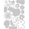 Sizzix Thinlits Die Set – Fabulous Bold Florals(Silver)
