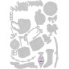 Sizzix Thinlits Die Set 20PK-Christmas Decorations, 664702, One Size, Multicolor