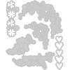 Sizzix Thinlits Die Set 6PK Cut-Pop Valentine by Olivia Rose | 666016 | Chapter 4 2022 Wafer, Grey