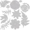 Sizzix Thinlits Die Set Flowers & Fern, Multicolor, One Size