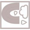 ELLISON SIZZIX FRAMELIT/STMP RBOW Joy, Multicolor