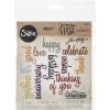 Sizzix SIZ660223 Tholtz Thinlits Die Celebration Words Scrpt Tholtz Thinlits Die , White